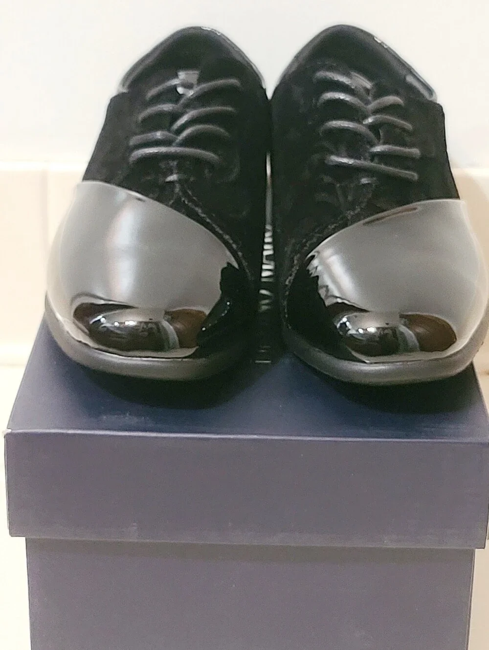 Bruno Marc Formal Patent Velvet Tuxedo Oxford PS Size 12C